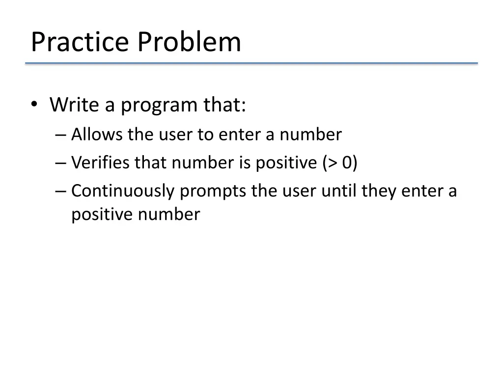 practice problem