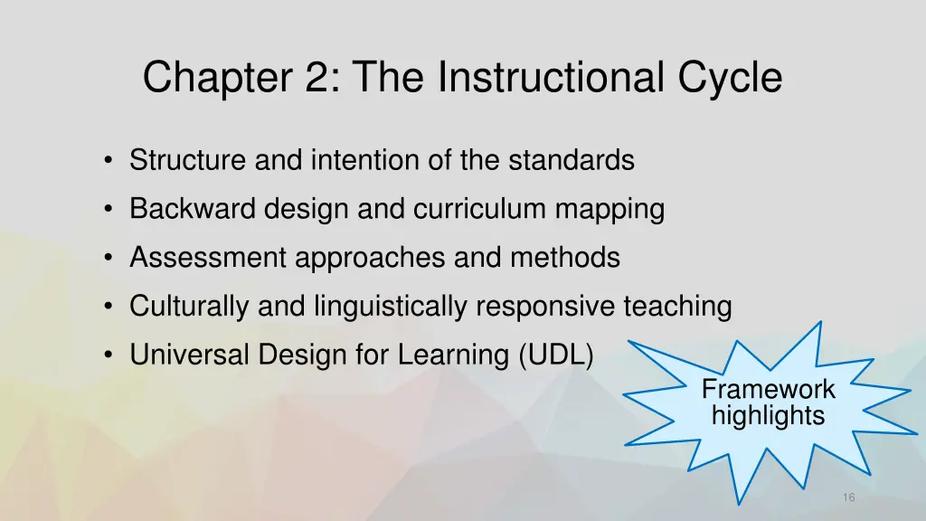 chapter 2 the instructional cycle