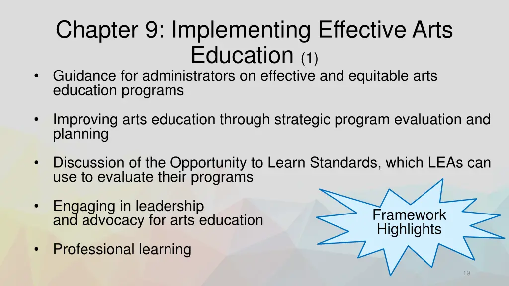 chapter 9 implementing effective arts education