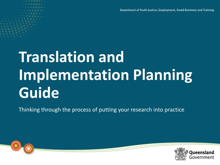 translation and implementation planning guide