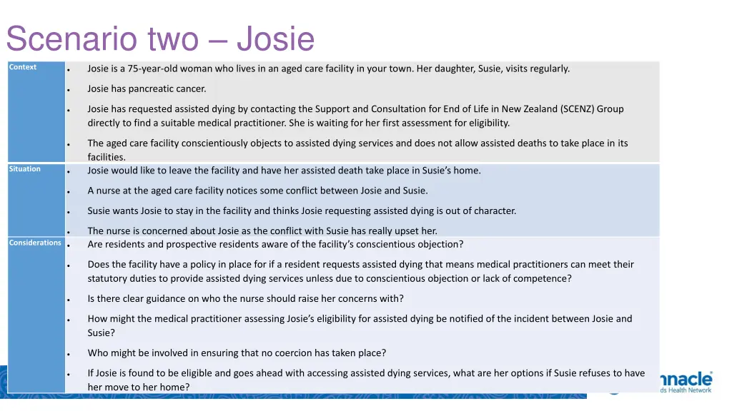 scenario two josie