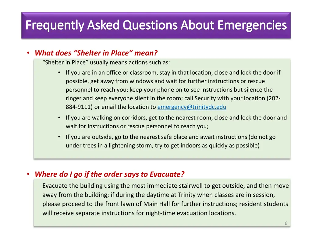 frequently asked questions about emergencies 1