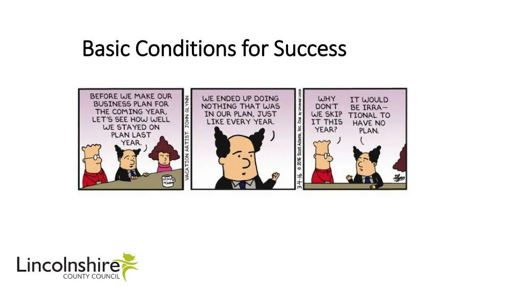 basic conditions for success basic conditions