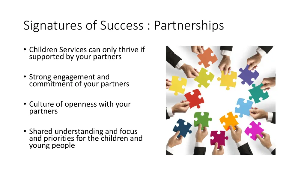 signatures of success partnerships