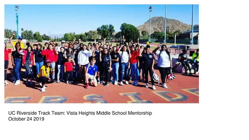 uc riverside track team vista heights middle