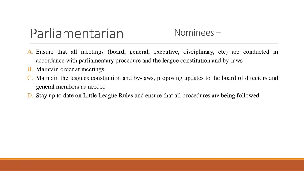 parliamentarian