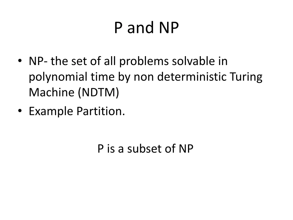 p and np 1