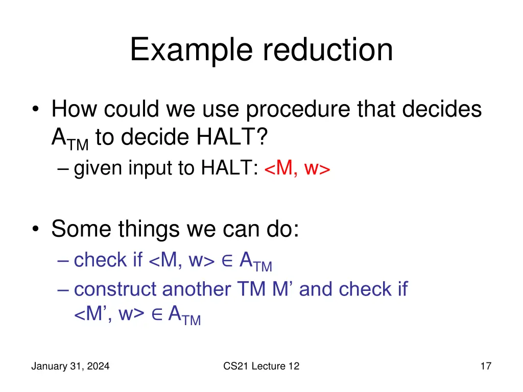 example reduction 1