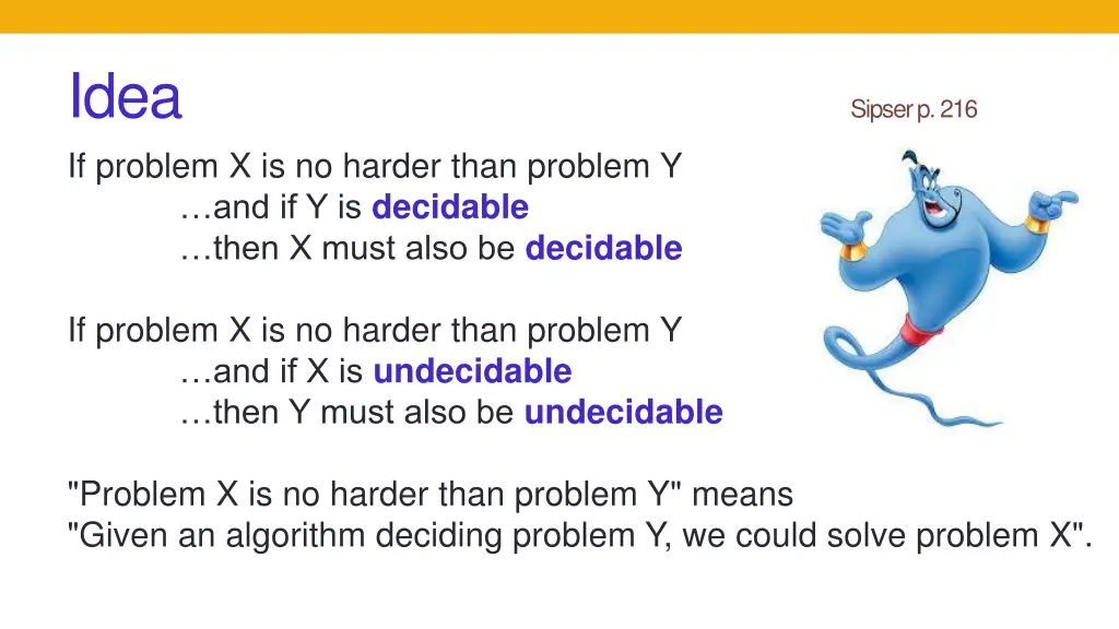 idea if problem x is no harder than problem