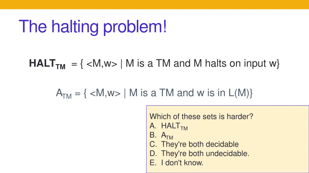 the halting problem 1