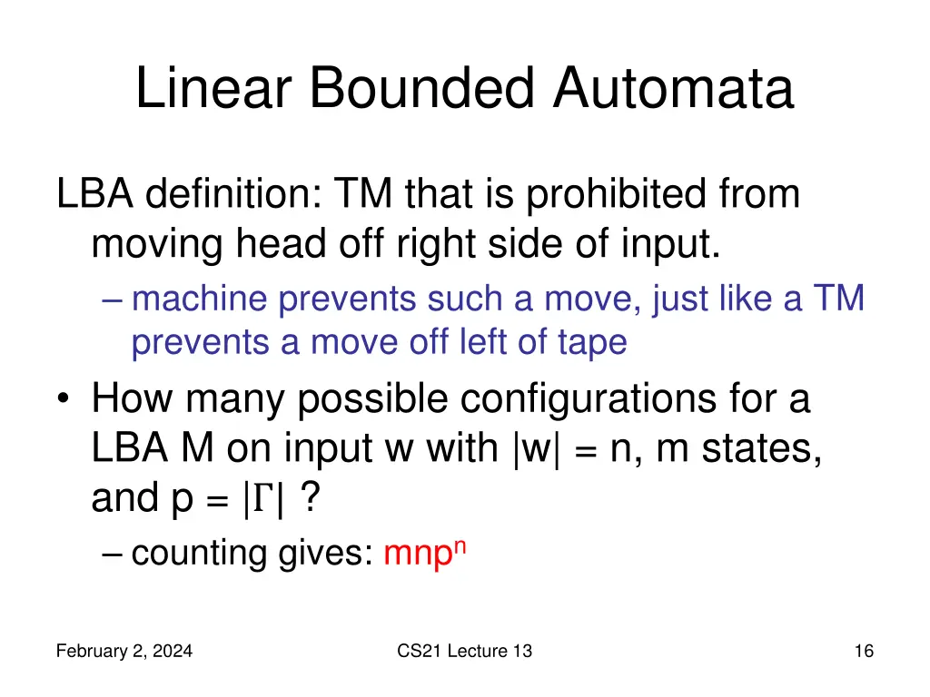 linear bounded automata