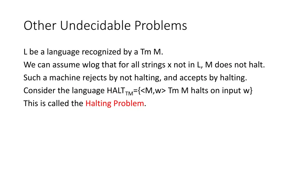 other undecidable problems 4