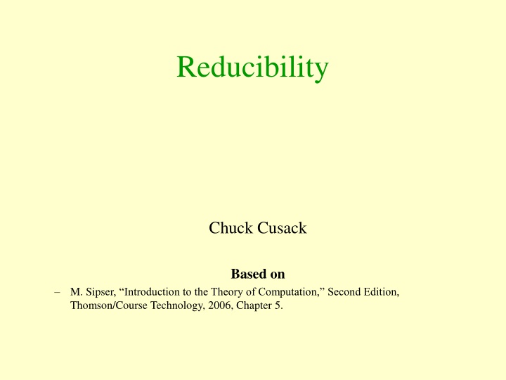 reducibility