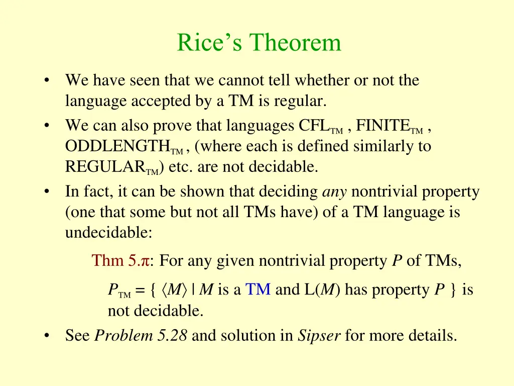 rice s theorem