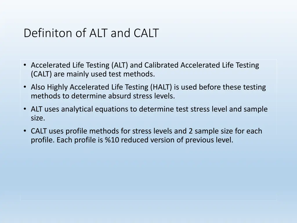 definiton of alt and calt