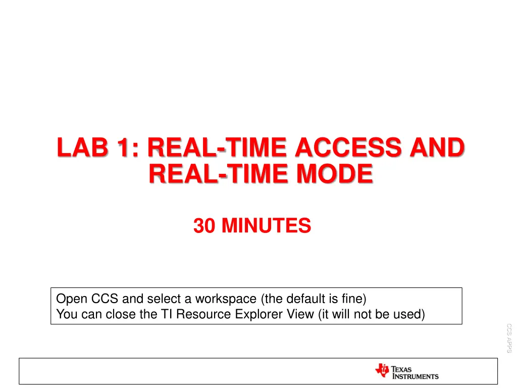 lab 1 real time access and real time mode