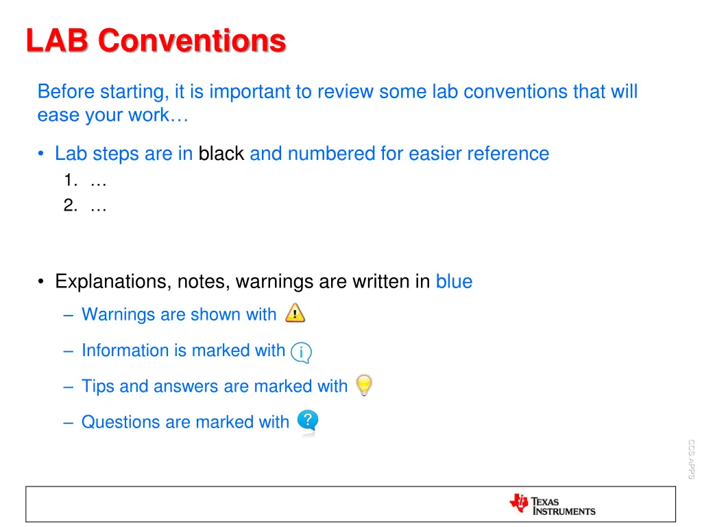 lab conventions