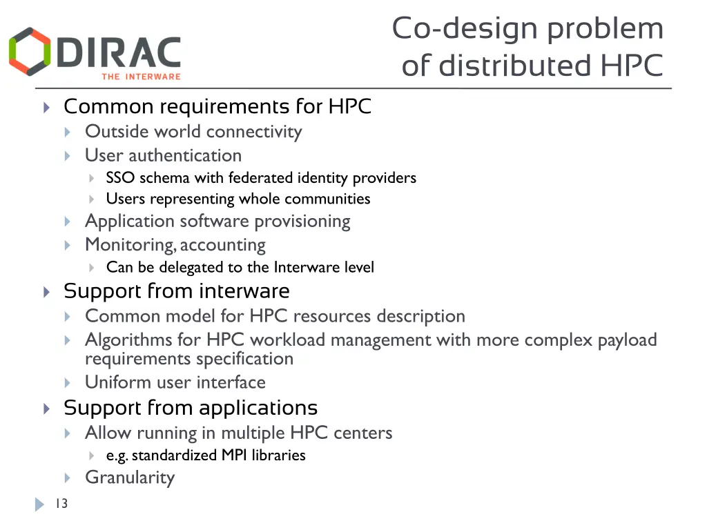 co design problem of distributed hpc