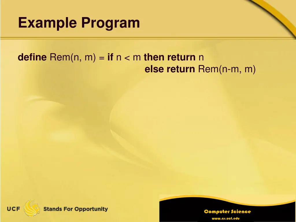 example program