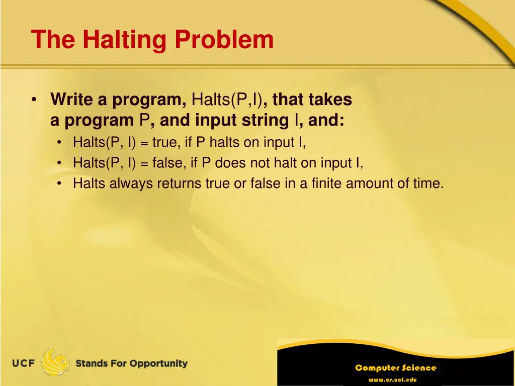 the halting problem