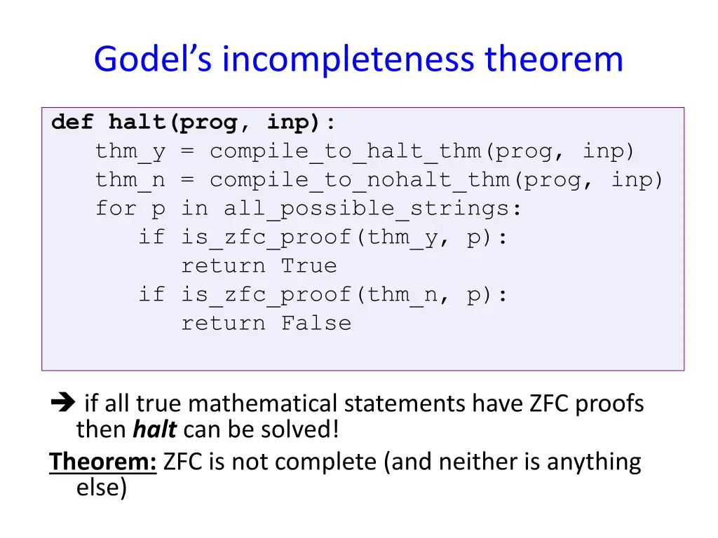 godel s incompleteness theorem