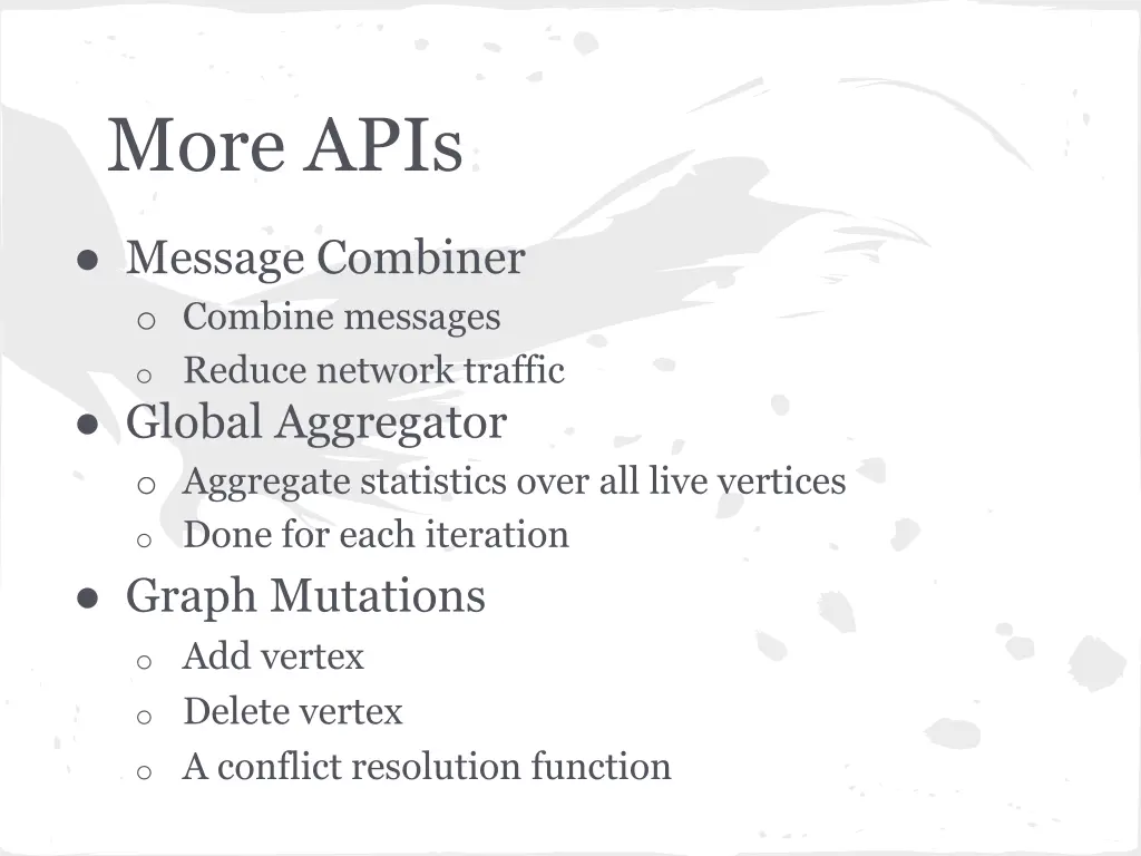 more apis