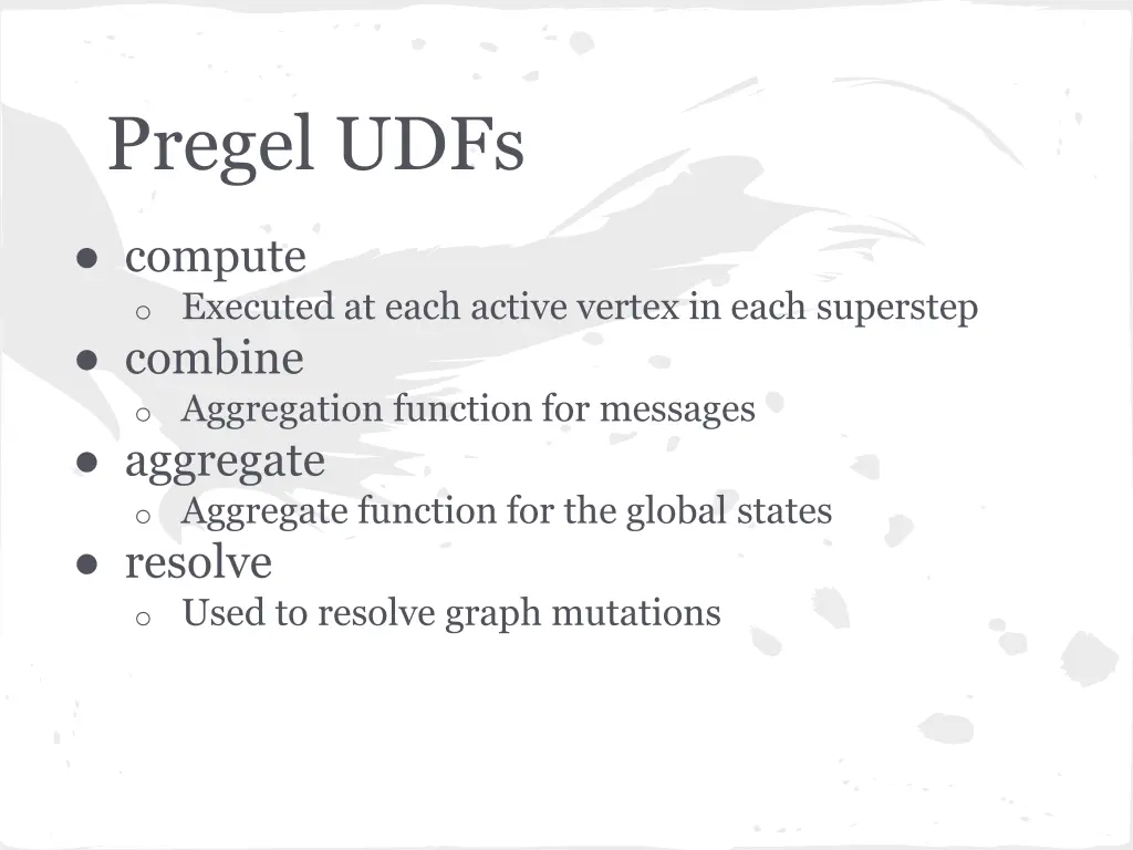 pregel udfs