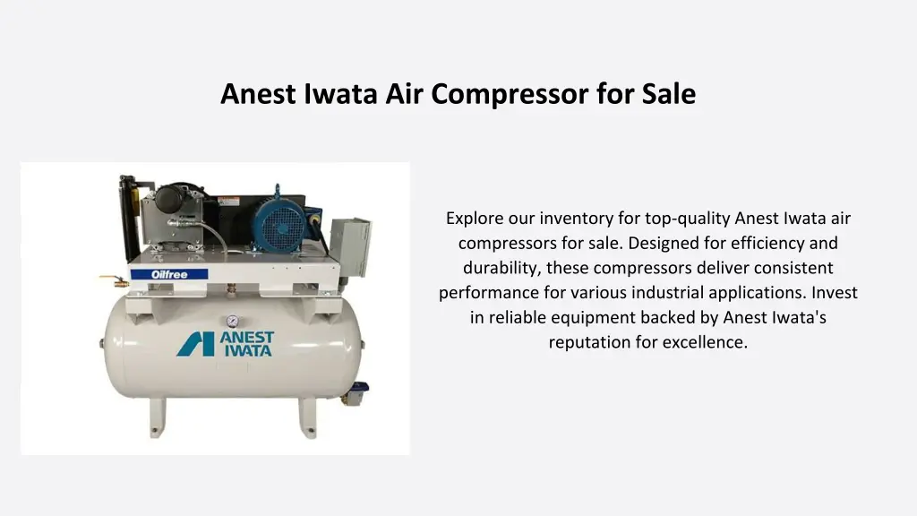 anest iwata air compressor for sale