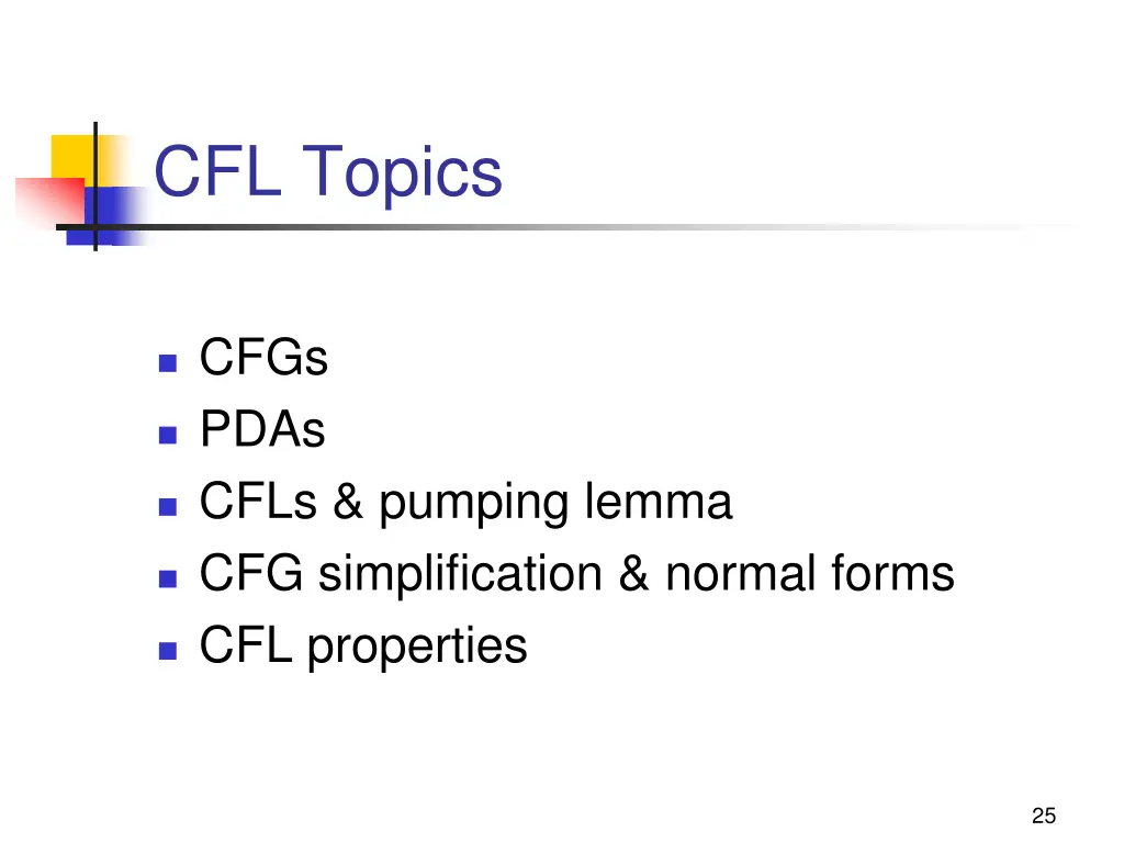 cfl topics