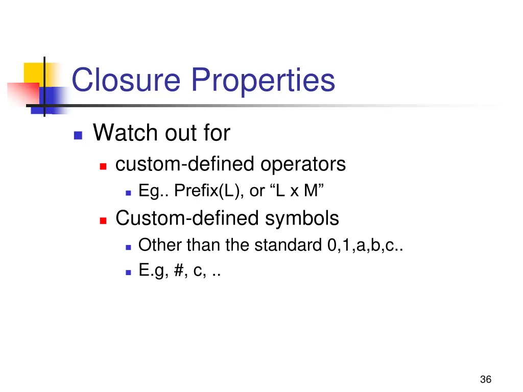 closure properties