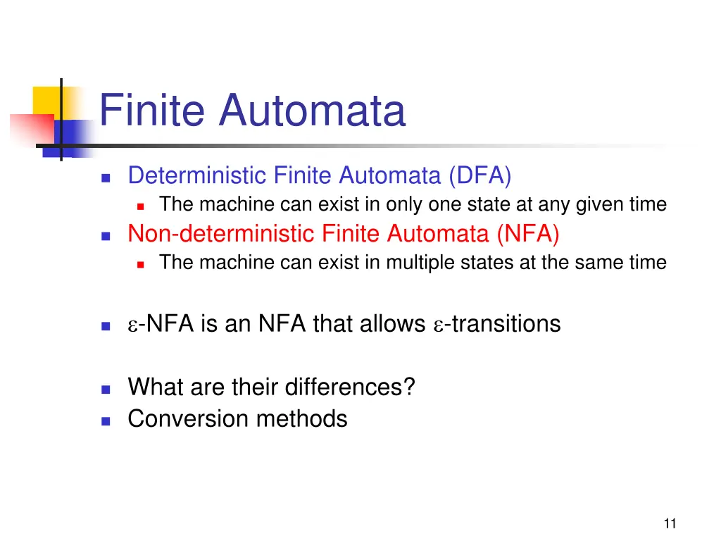 finite automata