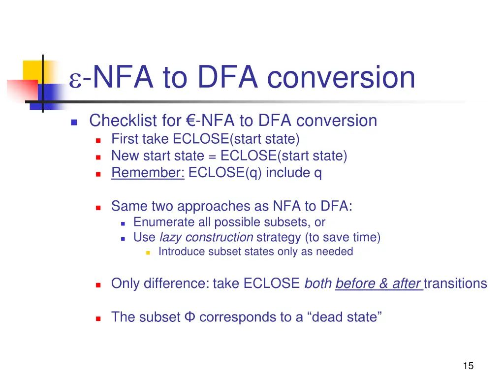 nfa to dfa conversion 1