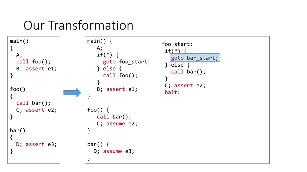 our transformation 5