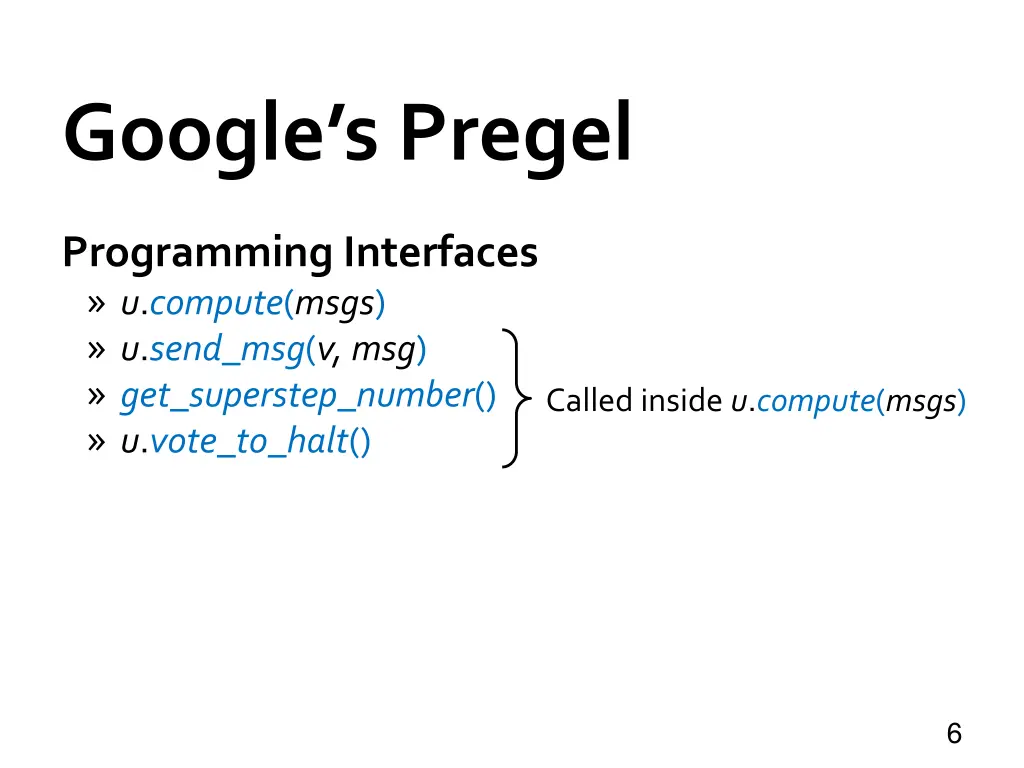 google s pregel 2