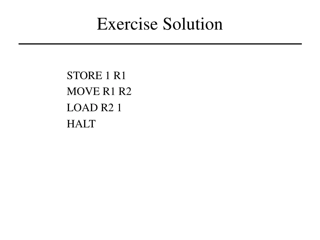 exercise solution