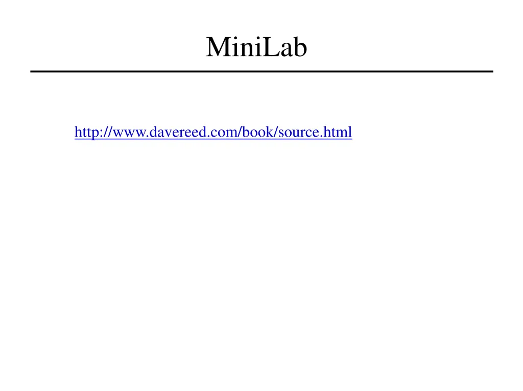 minilab