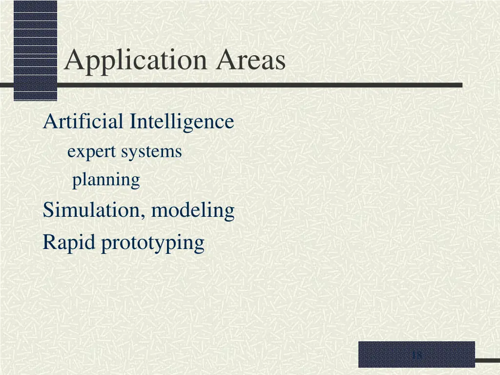 application areas