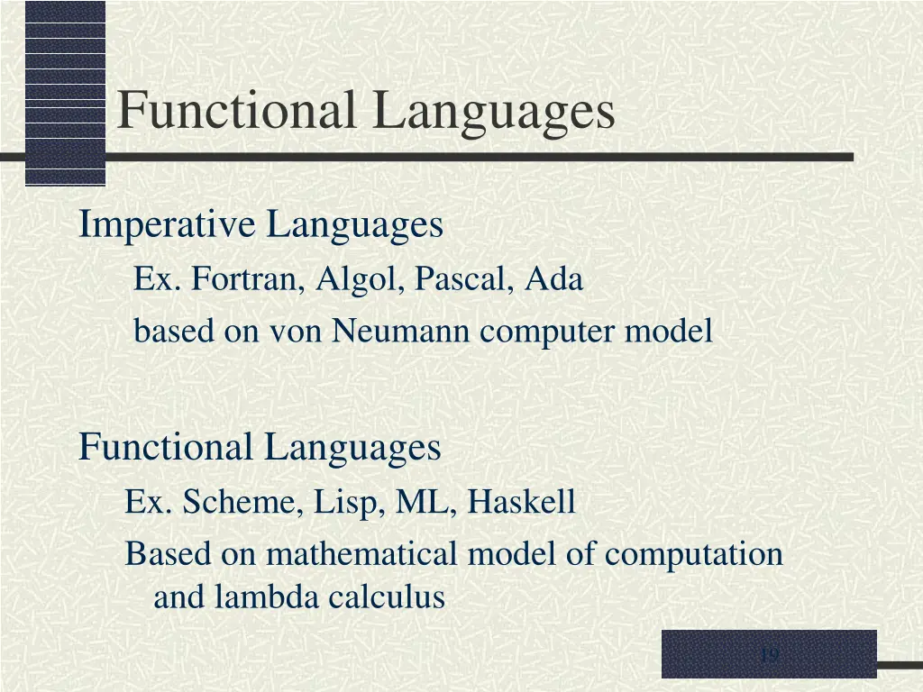 functional languages