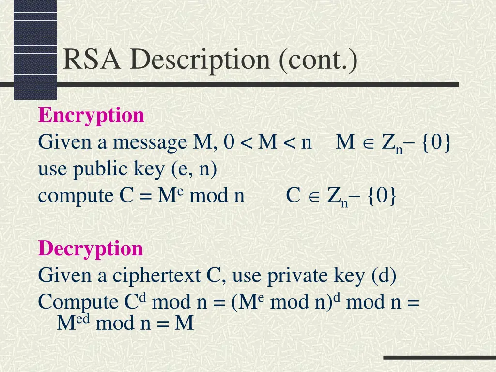 rsa description cont