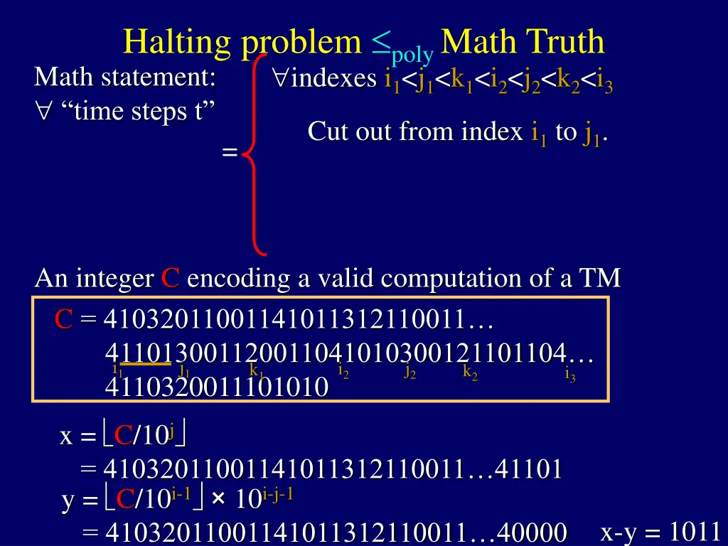 halting problem poly math truth math statement 7