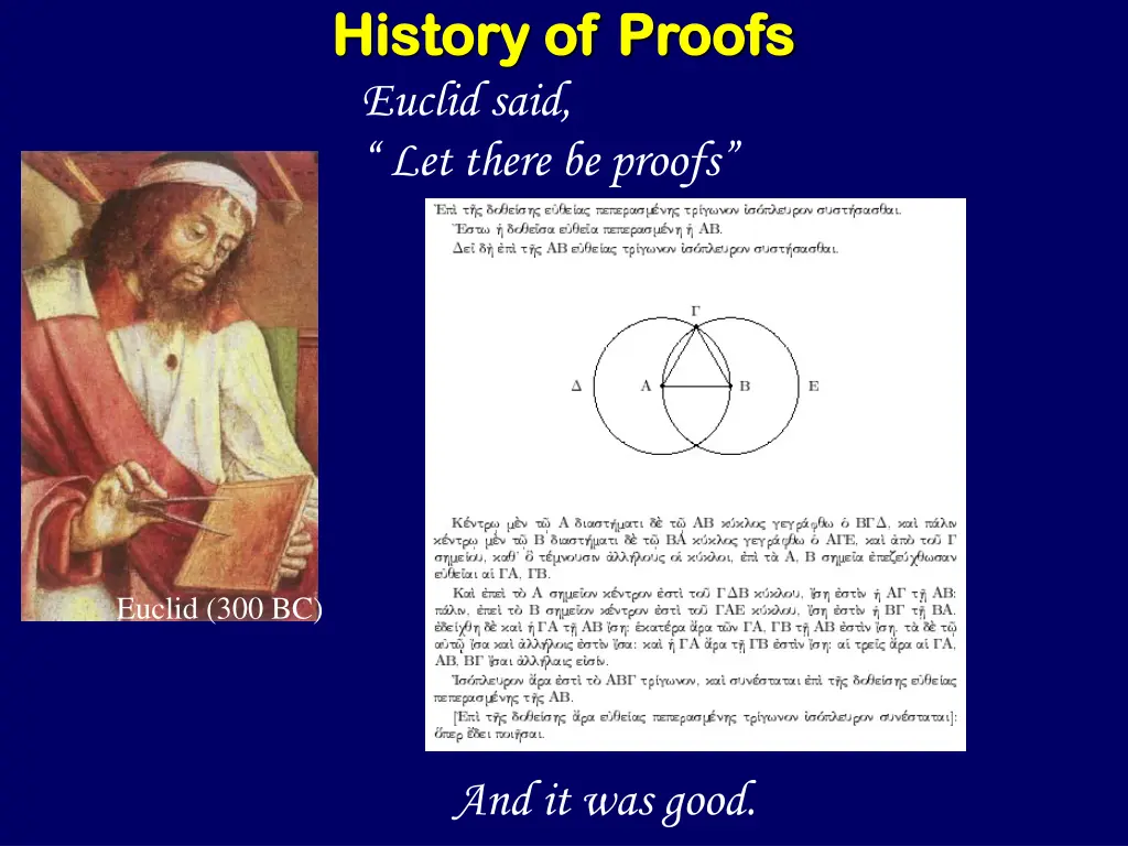 history of proofs history of proofs