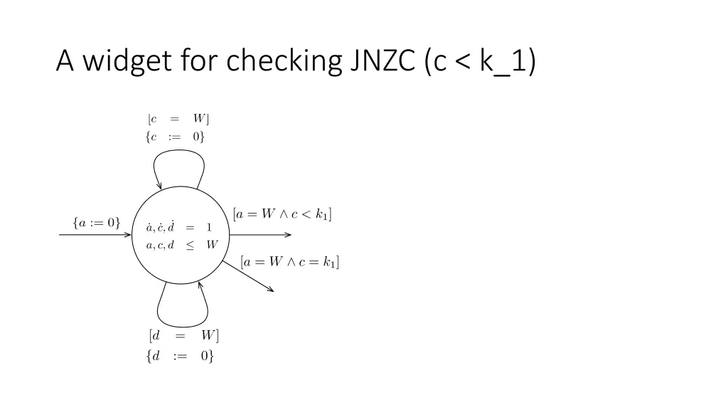 a widget for checking jnzc c k 1