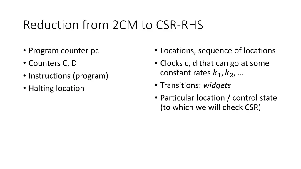 reduction from 2cm to csr rhs 1