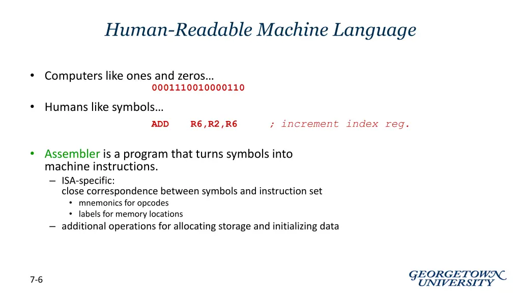 human readable machine language