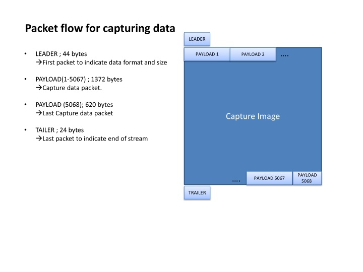 packet flow for capturing data