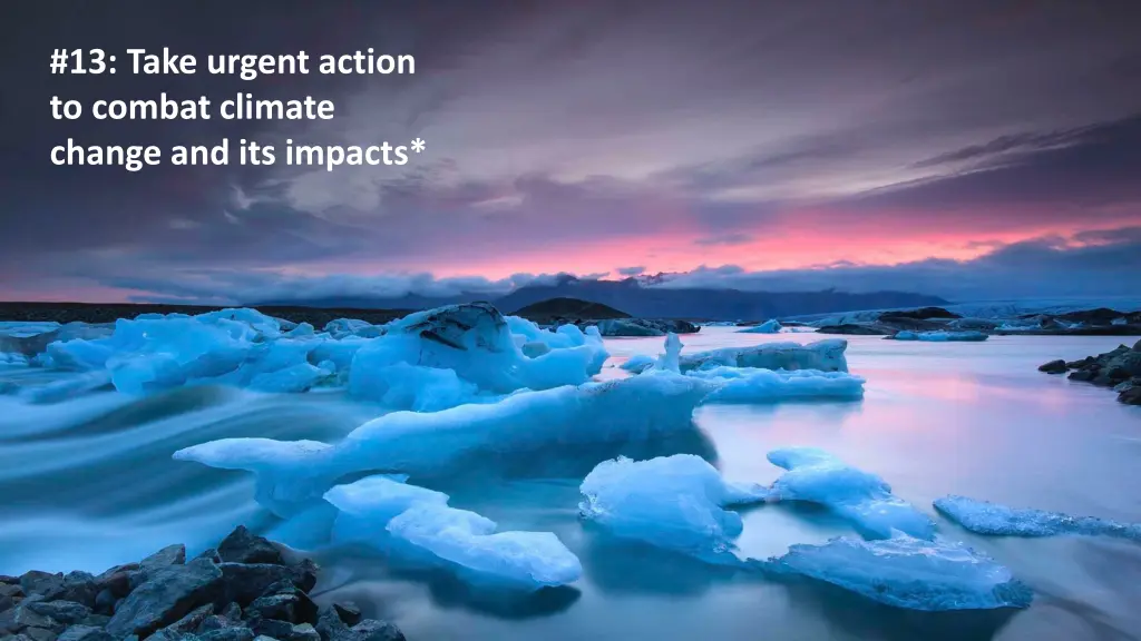 13 take urgent action to combat climate change