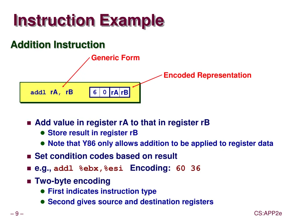 instruction example