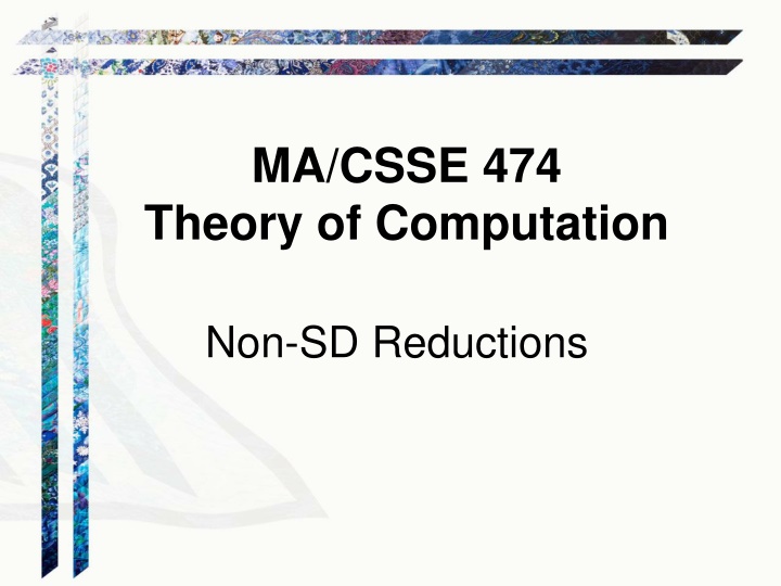 ma csse 474 theory of computation