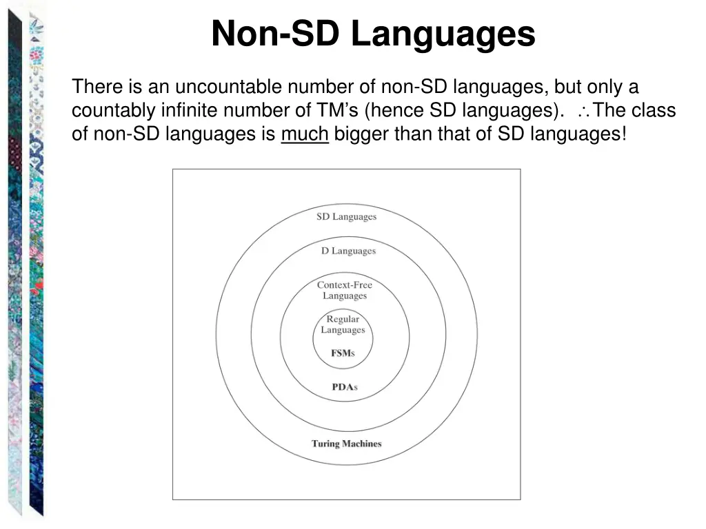 non sd languages