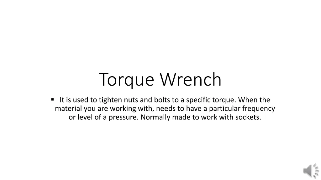 torque wrench